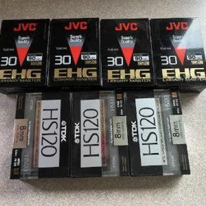 2 types of Unopened 8mm camcorder videotape cassette tape